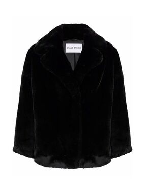 STAND STUDIO Faux-fur Oversized Coat